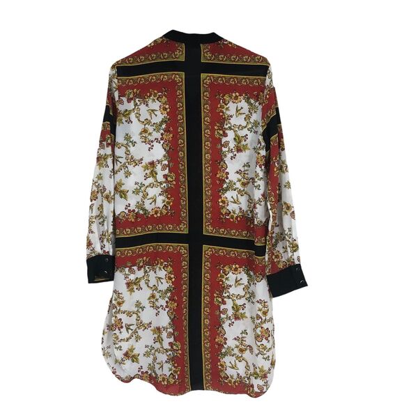 Zara Basic Japanese Style Kimono, Giesha Girl, Shirt Dress, Enamel Buttons XS - Picture 8 of 10